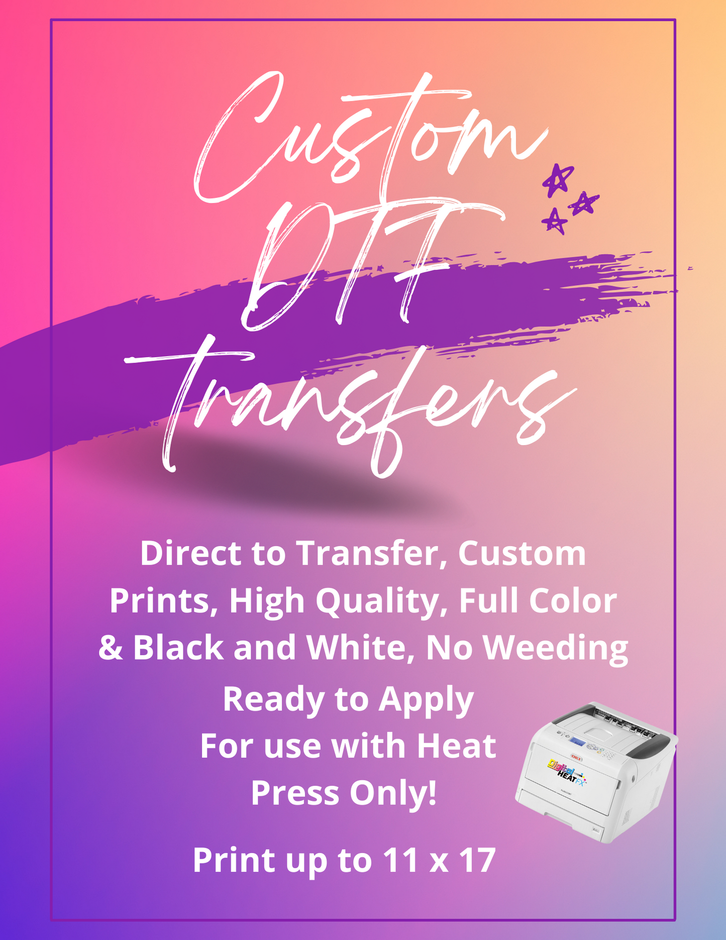 Custom DTF Transfers