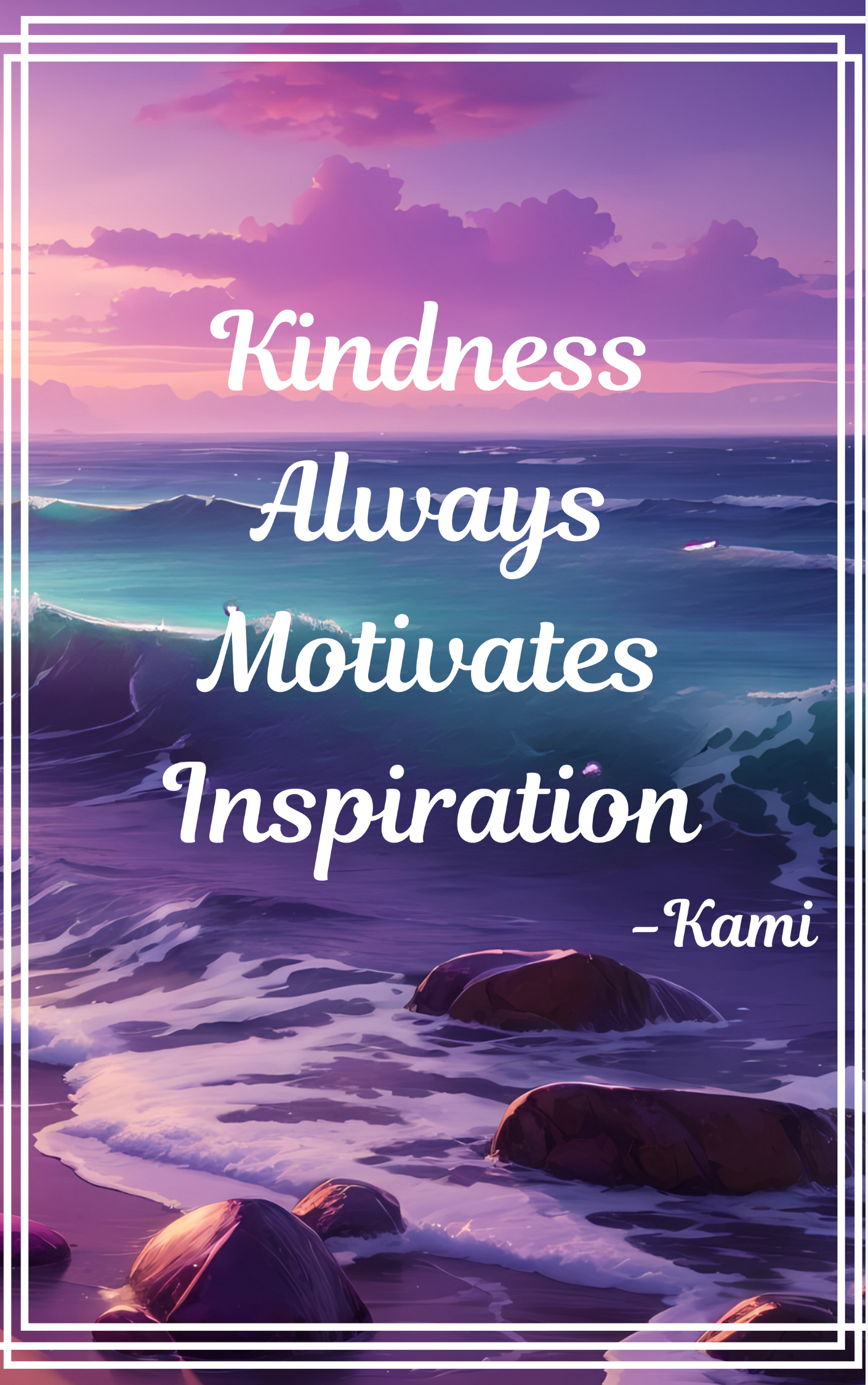 Kindness Always Motivates Inspiration Blank Journal