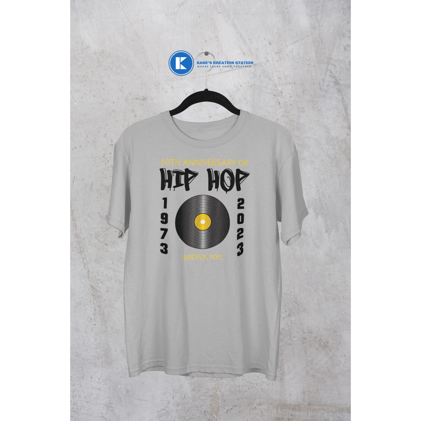 Golden Beats: Celebrating 50 Years of Hip-Hop T-Shirt