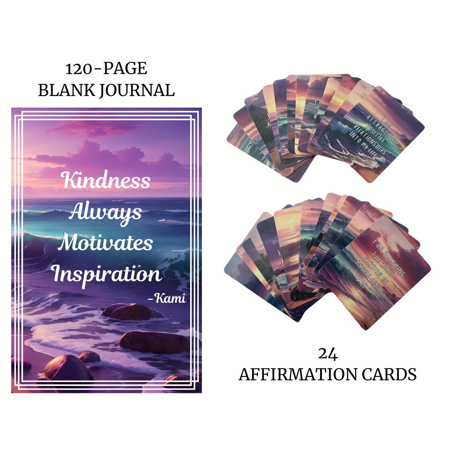 Kindness Always Motivates Inspiration Blank Journal Gift Set