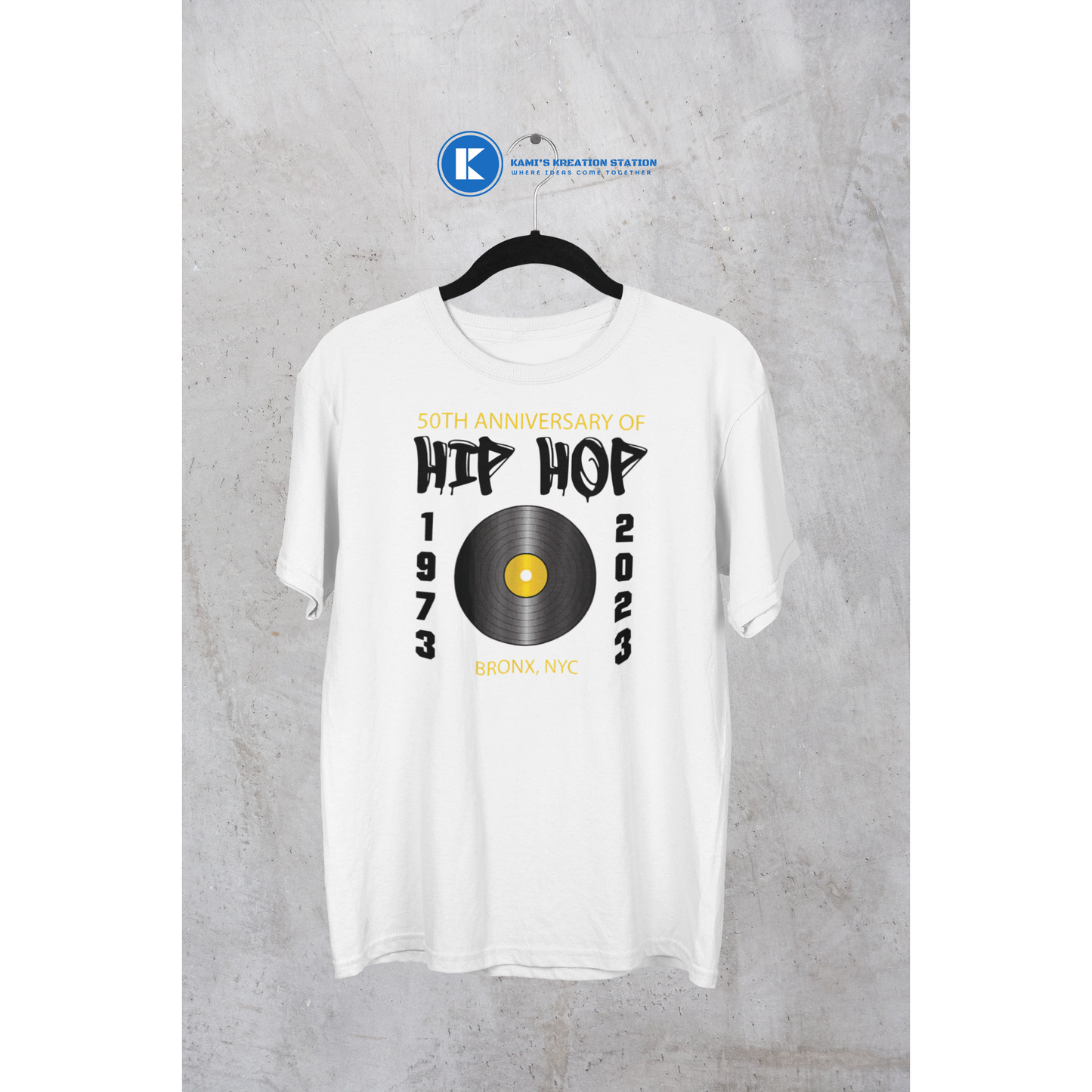 Golden Beats: Celebrating 50 Years of Hip-Hop T-Shirt