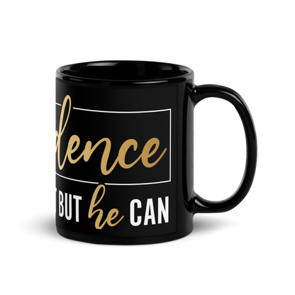 GOD.FIDENCE Black Glossy Mug