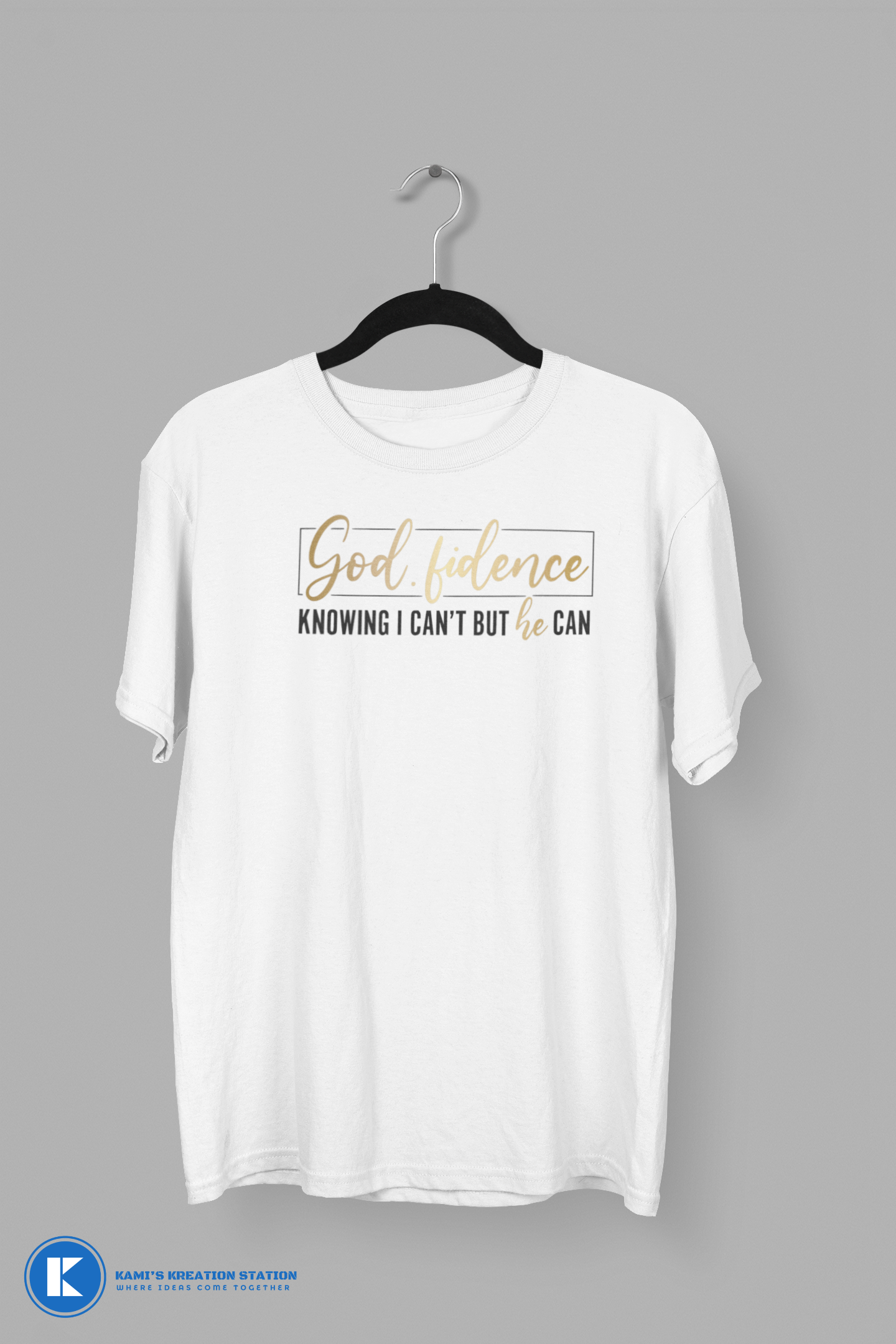 God.fidence - Knowing I Can't But He Can Unisex T-Shirt