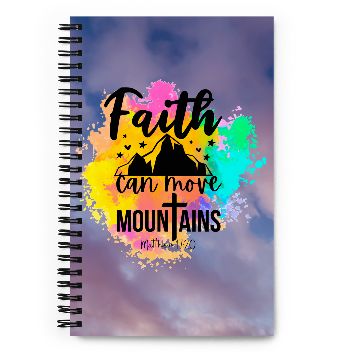 Faith Can Move Mountains Spiral Notebook