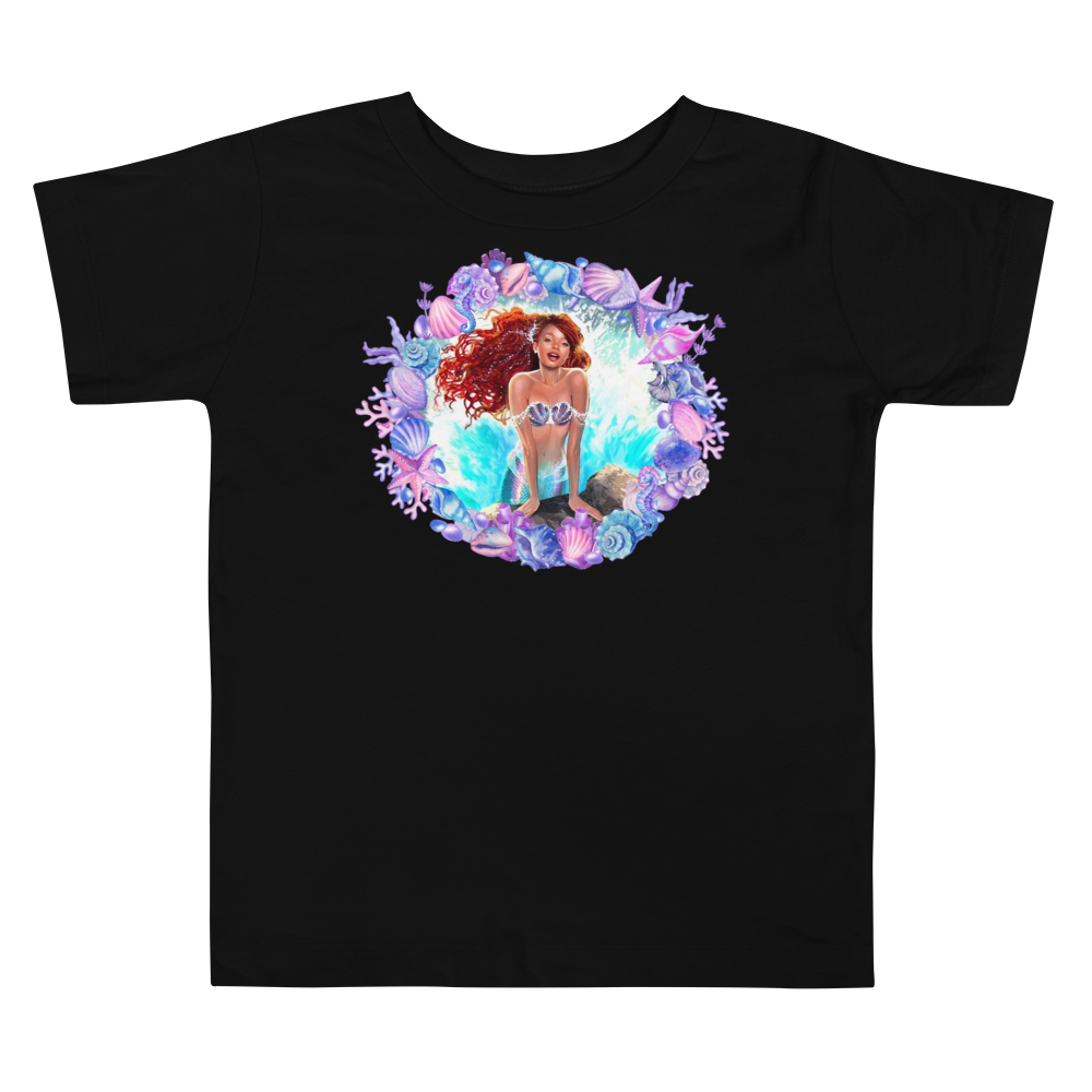 The Little Mermaid 2023 Movie Toddler Short Sleeve Tee(1)