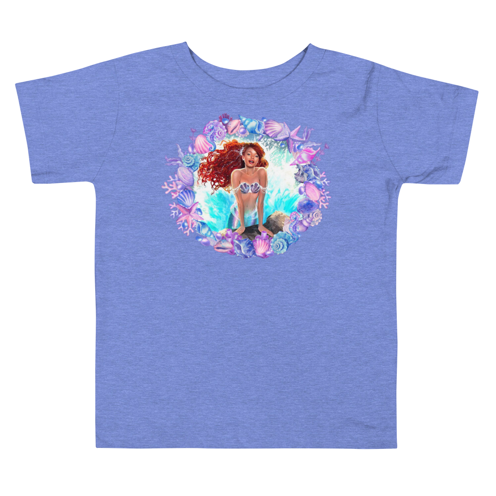 The Little Mermaid 2023 Movie Toddler Short Sleeve Tee(1)