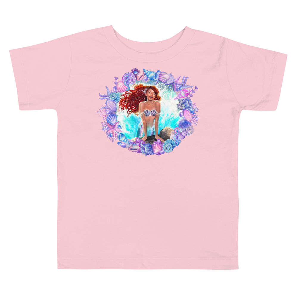 The Little Mermaid 2023 Movie Toddler Short Sleeve Tee(1)