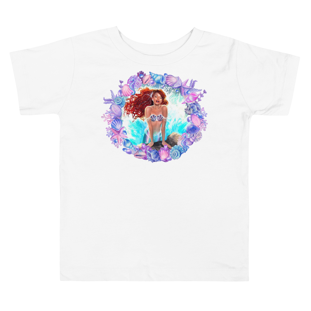 The Little Mermaid 2023 Movie Toddler Short Sleeve Tee(1)