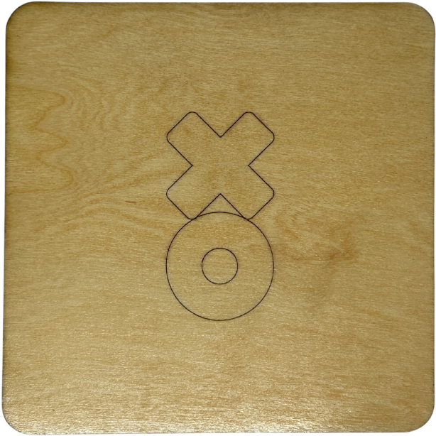 Tic Tac Toe Wooden Game