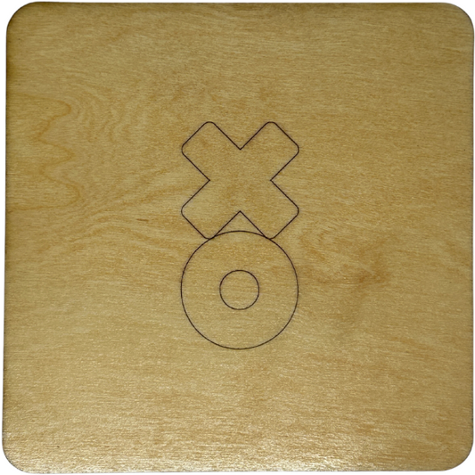 Tic Tac Toe Wooden Game