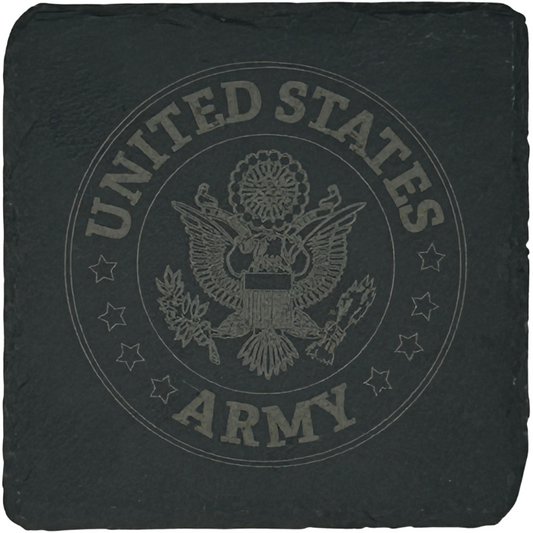 Armed Forces Square Slate Coasters (Set of 4)