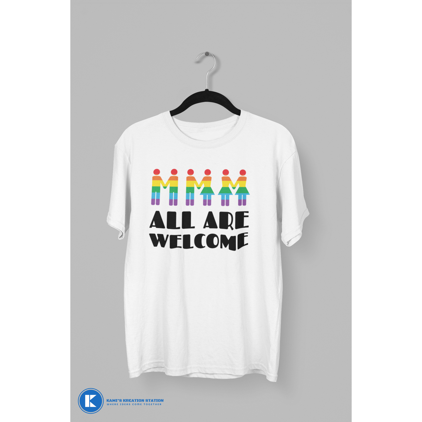 All Are Welcome Unisex PRIDE T-Shirt